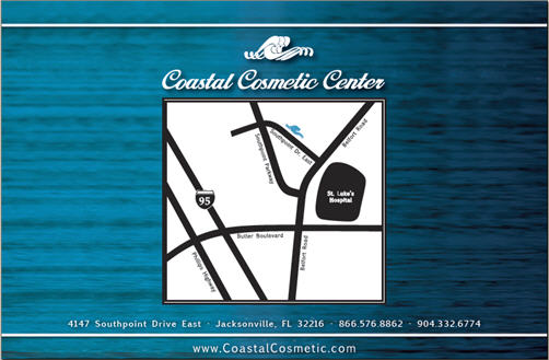 back cover of booklet for Coastal Cosmetic